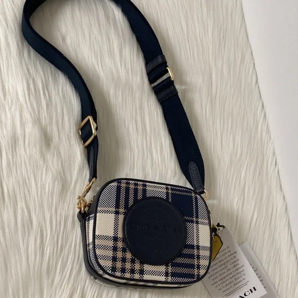 New๐Coach Mini Dempsey Camera Crossbody Bag And Coach Patch - Picture 5 of 10